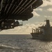 USS Ronald Reagan (CVN 76) conducts fueling-at-sea with USNS Big Horn (T-AO 198)