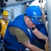 USS Ronald Reagan (CVN 76) conducts fueling-at-sea with USNS Big Horn (T-AO 198)