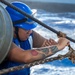 USS Ronald Reagan (CVN 76) conducts fueling-at-sea with USNS Big Horn (T-AO 198)