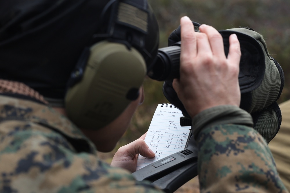 Marines with Combat Logistics Battalion 6 Conduct a Sniper Rifle Range