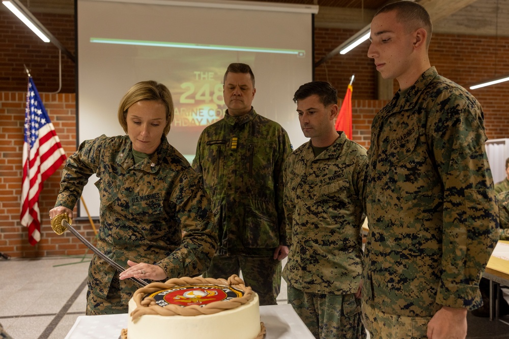 Combat Logistics Battalion 6 Hosts Marine Corps Cake Cutting Ceremony for the Marine Corps 248th Birthday