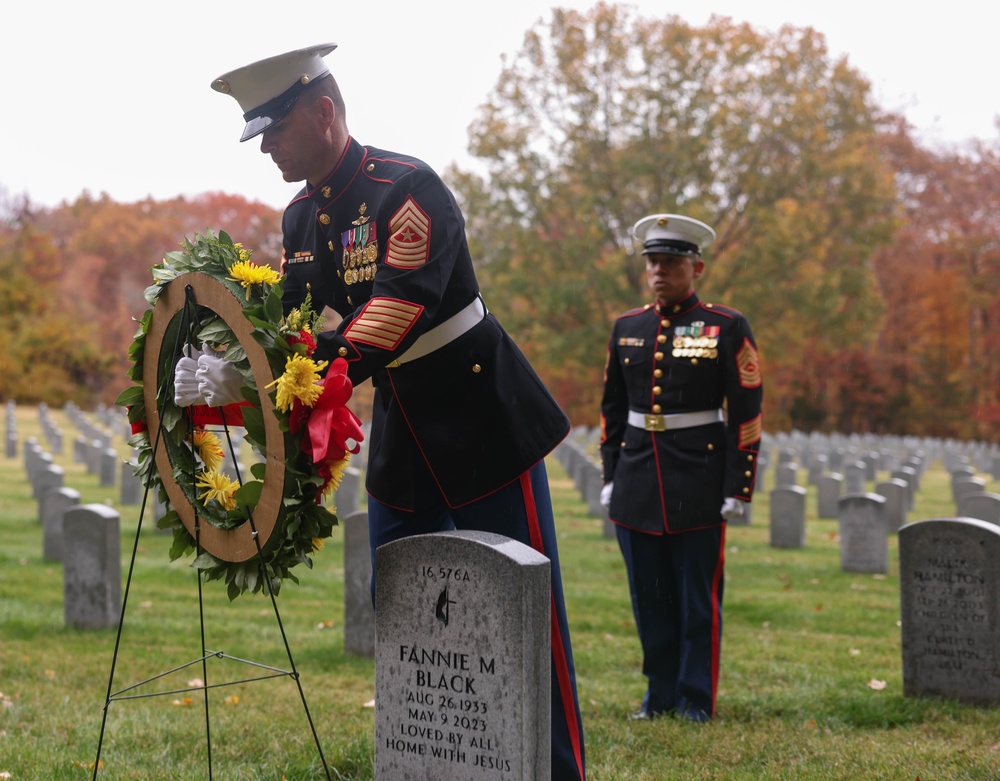 U.S. Marines honor Sgt. Maj. Black with annual Wreath Laying Ceremony