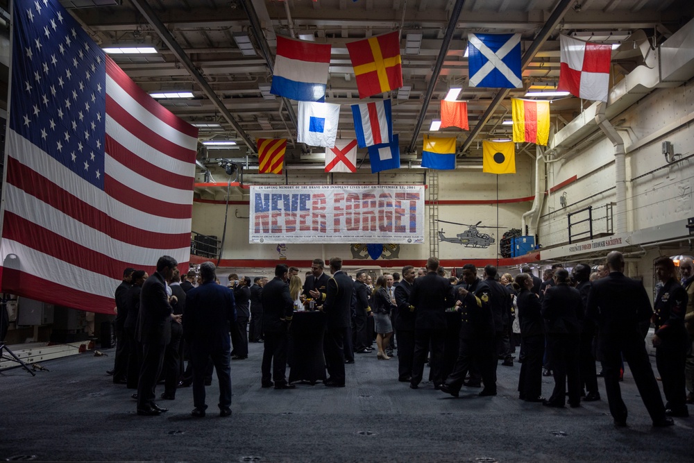 USS New York Veteran's week celebration reception