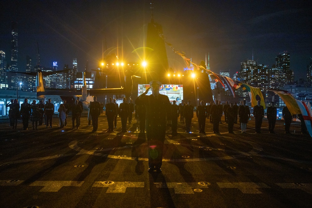 USS New York Veteran's week celebration reception