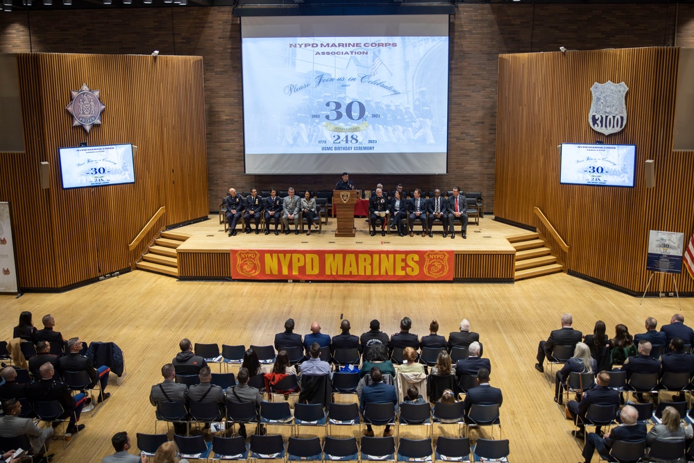 NYPD celebrates Marine Corps birthday