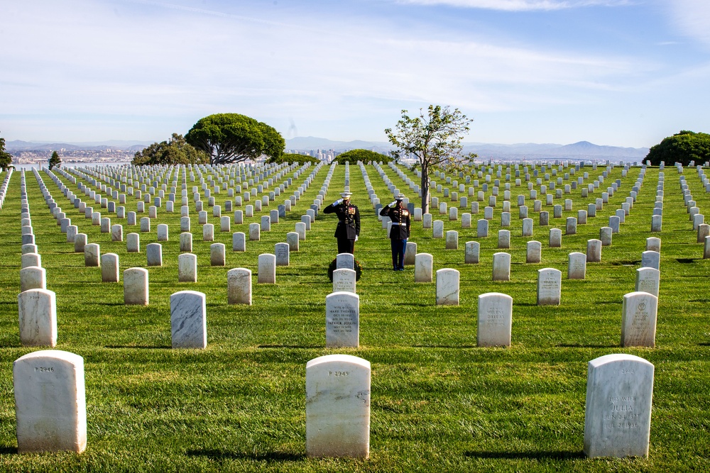 Sgt. Maj. Crawford Wreath Laying