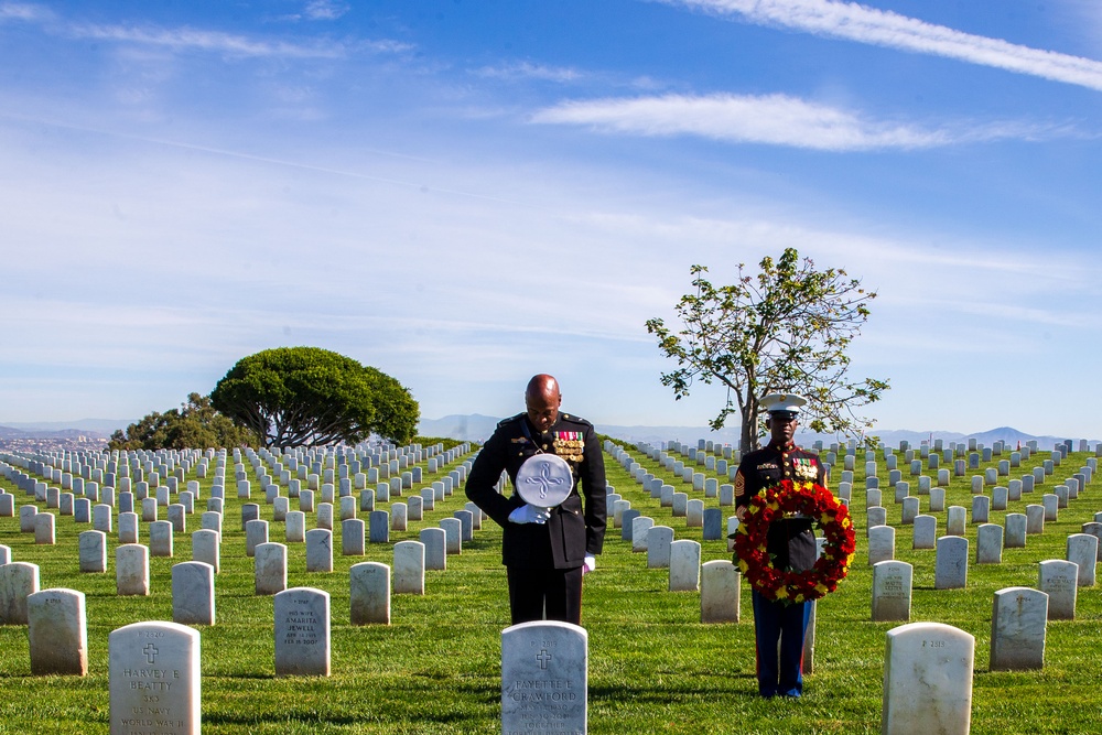 Sgt. Maj. Crawford Wreath Laying