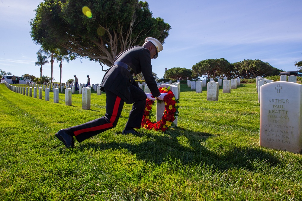 Sgt. Maj. Crawford Wreath Laying