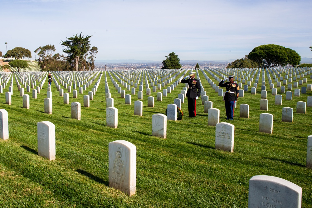 Sgt. Maj. Crawford Wreath Laying