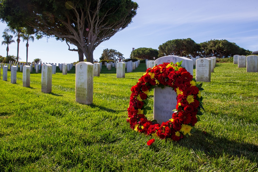 Sgt. Maj. Crawford Wreath Laying