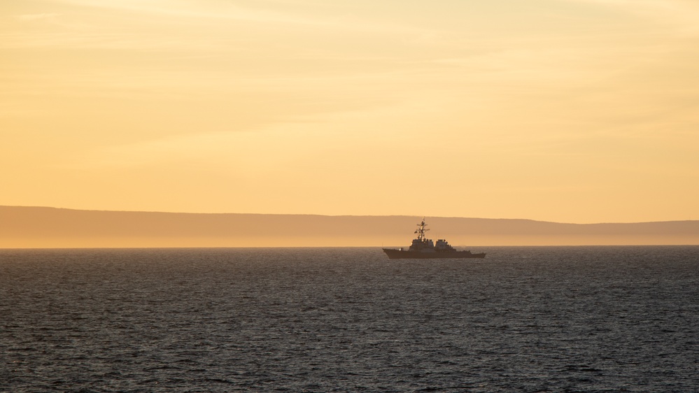 USS John S. McCain (DDG 56) at Sunset