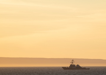 USS John S. McCain (DDG 56) at Sunset