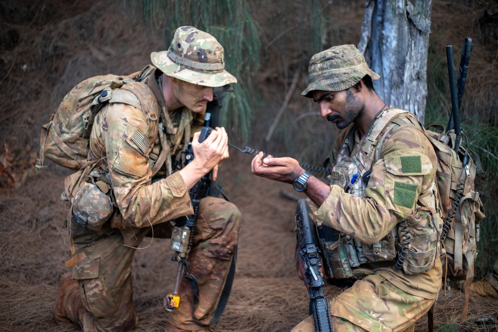 U.S. Soldiers attack objectives at Kahuku Training Area during JPMRC 24-01
