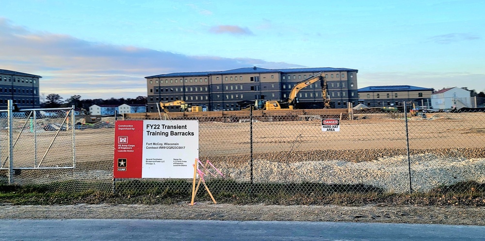 Footprint taking shape during November construction of third, $28.08 million barracks at Fort McCoy; project also provides economic impact