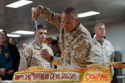 248 Years of Tradition - 15th MEU celebrate Marine Corps Birthday Underway