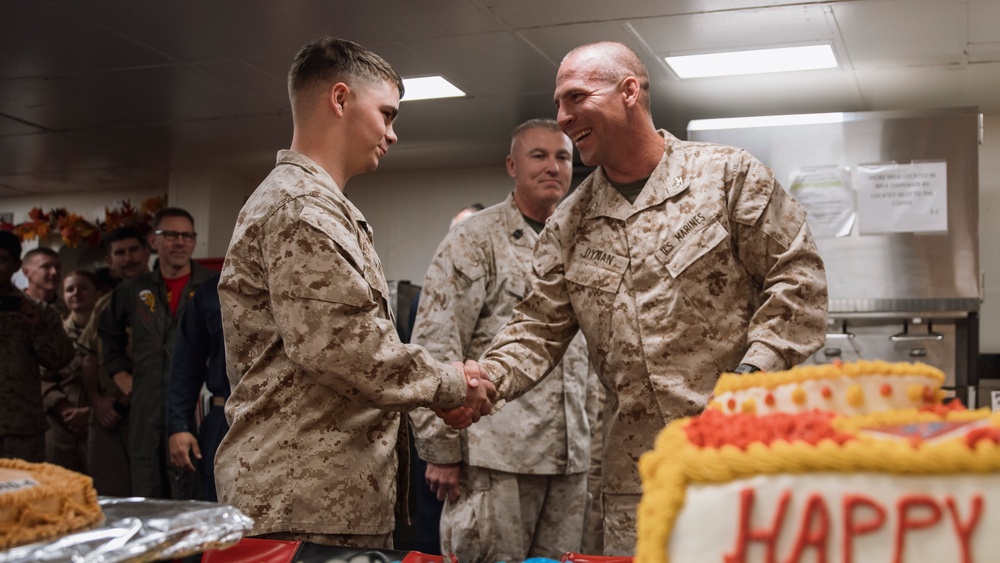 248 Years of Tradition - 15th MEU celebrate Marine Corps Birthday Underway