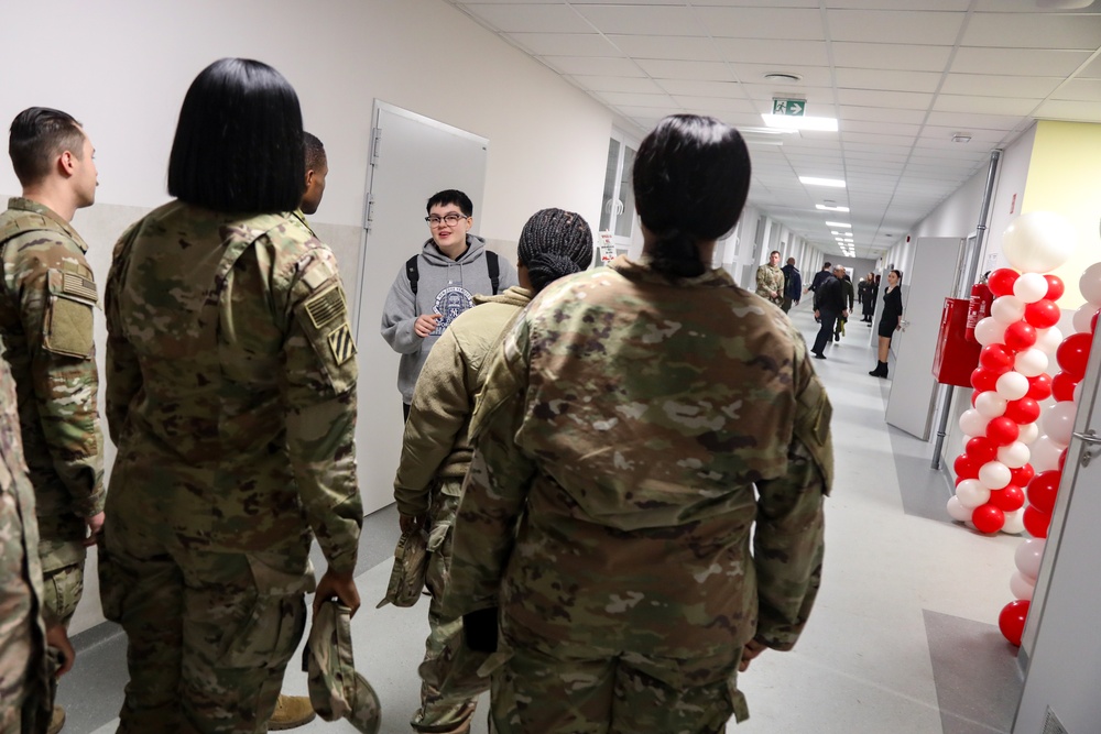 DVIDS Images Sustainment Soldiers attend Polish school dedication