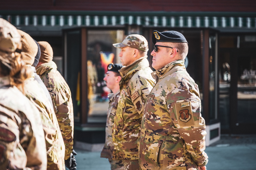 MAINEiacs March in 2023 Veterans Day Parade