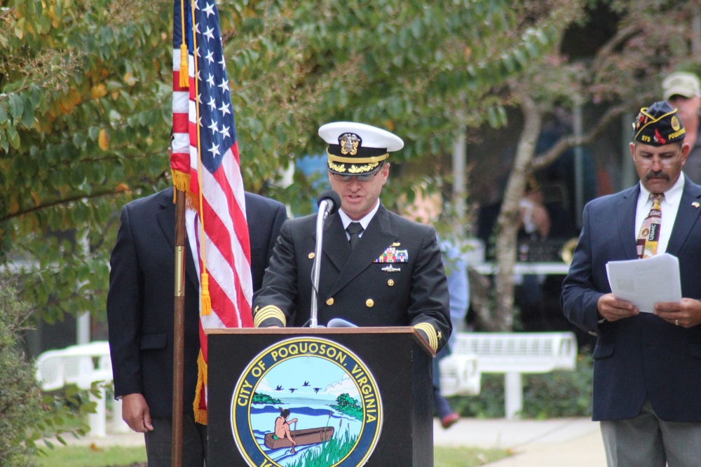 NWS Yorktown Commanding Officer participates in annual Veterans Day Event in Poquoson, Virginia