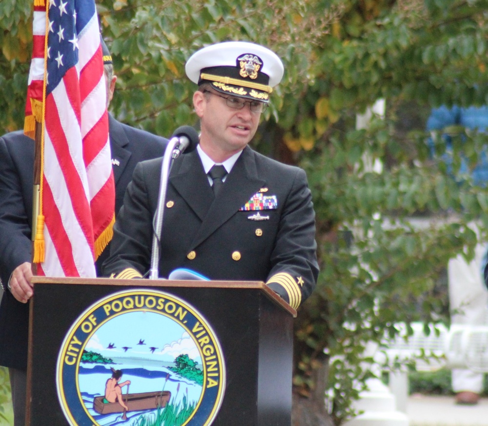 NWS Yorktown Commanding Officer participates in annual Veterans Day Event in Poquoson, Virginia