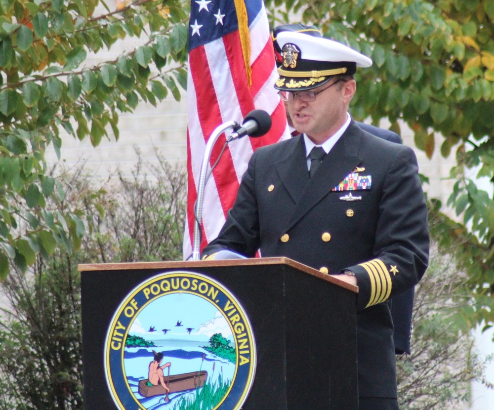 NWS Yorktown Commanding Officer participates in annual Veterans Day Event in Poquoson, Virginia