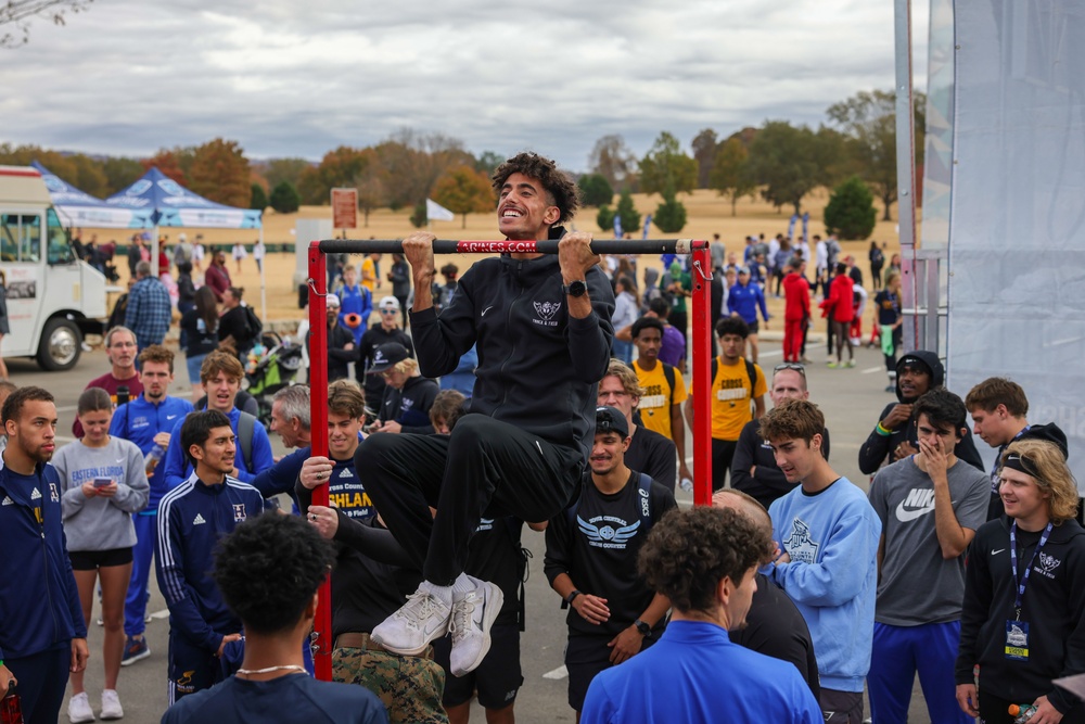 U.S. Marines Present Awards at the NJCAA Cross Country, Half-Marathon National Championships