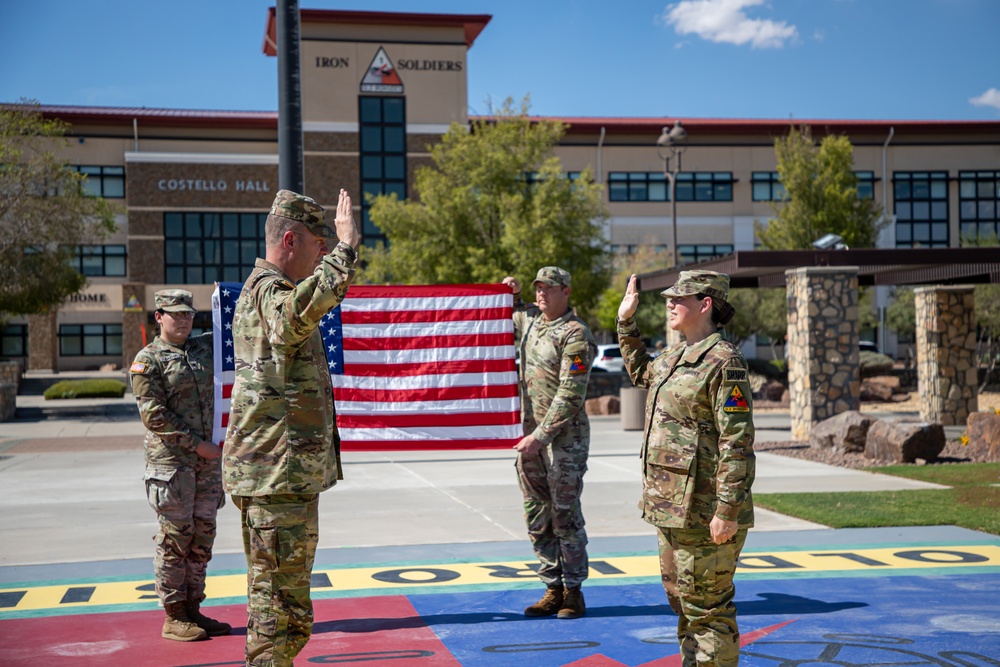 SFC Stewart’s Re-enlistment