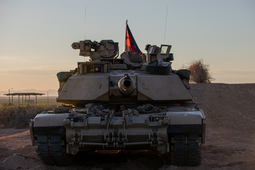 U.S. Army M1 Abrams stare down