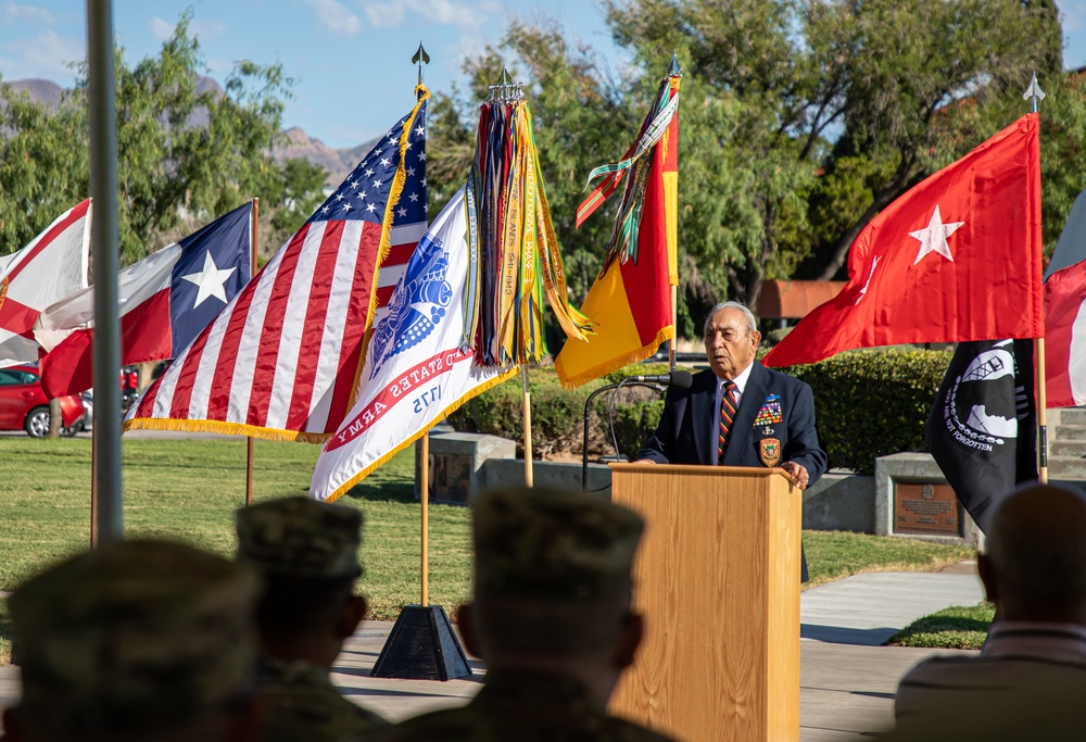 Former Vietnam POW speaks during National POW/MIA day