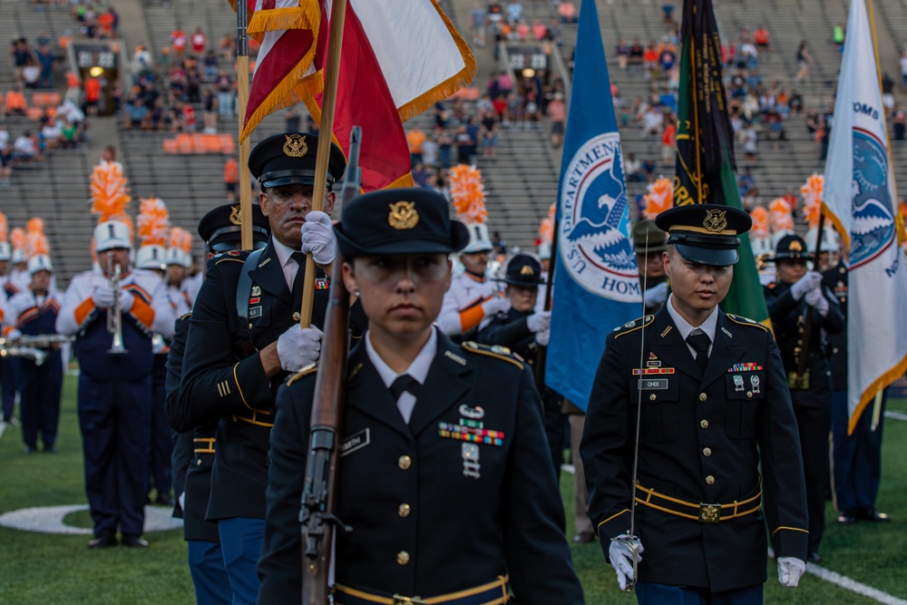 U.S. Army Color Guard at the UTEP 915 Hero’s Night Game