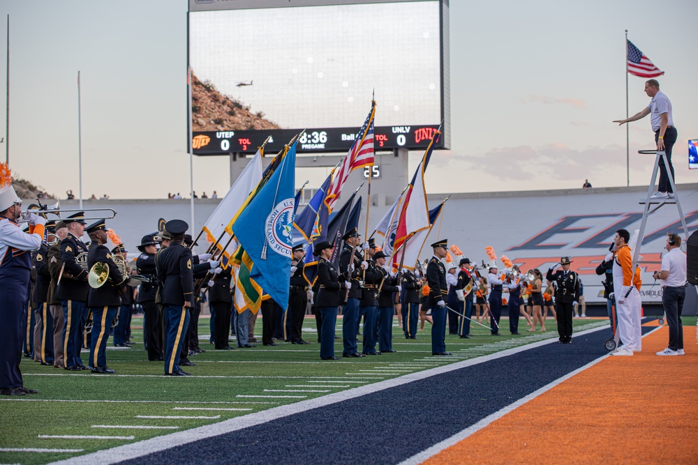 U.S. Army Color Guard at the UTEP 915 Hero’s Night Game