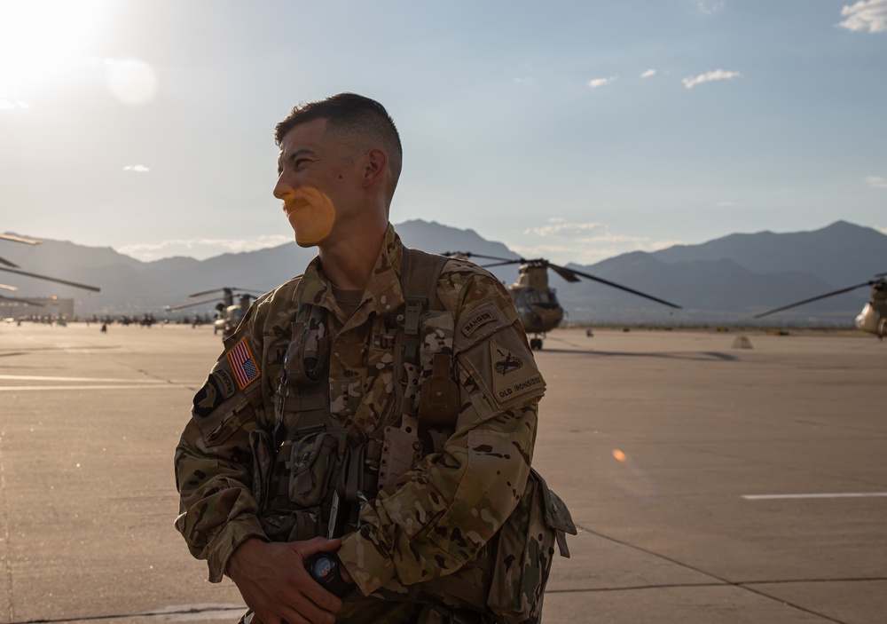 U.S. Army Pilot standing by