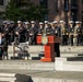 The U.S. Navy Band performs during a ceremony at the United States Navy Memorial in celebration of Veterans Day.