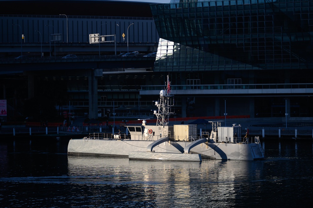 USV Seahawk Enters Darling Harbour