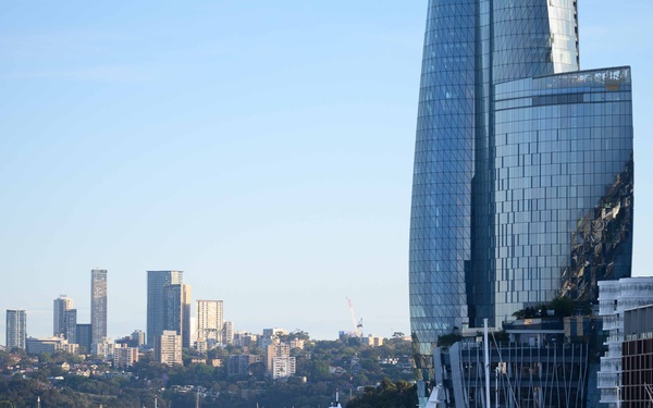 USV Seahawk Enters Darling Harbour