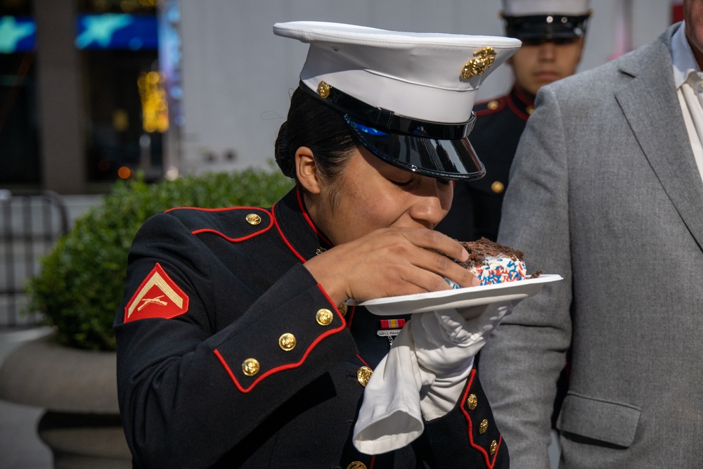 U.S. Marines Conduct Cake Cutting Ceremony on Fox and Friends