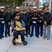 U.S. Marines conduct flag raising ceremony for locale community