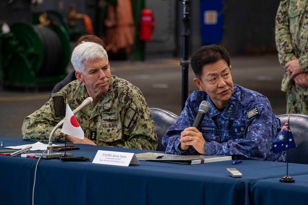 USS Carl Vinson (CVN 70) Host Multilateral Press Conference as Part of ANNUALEX 2023