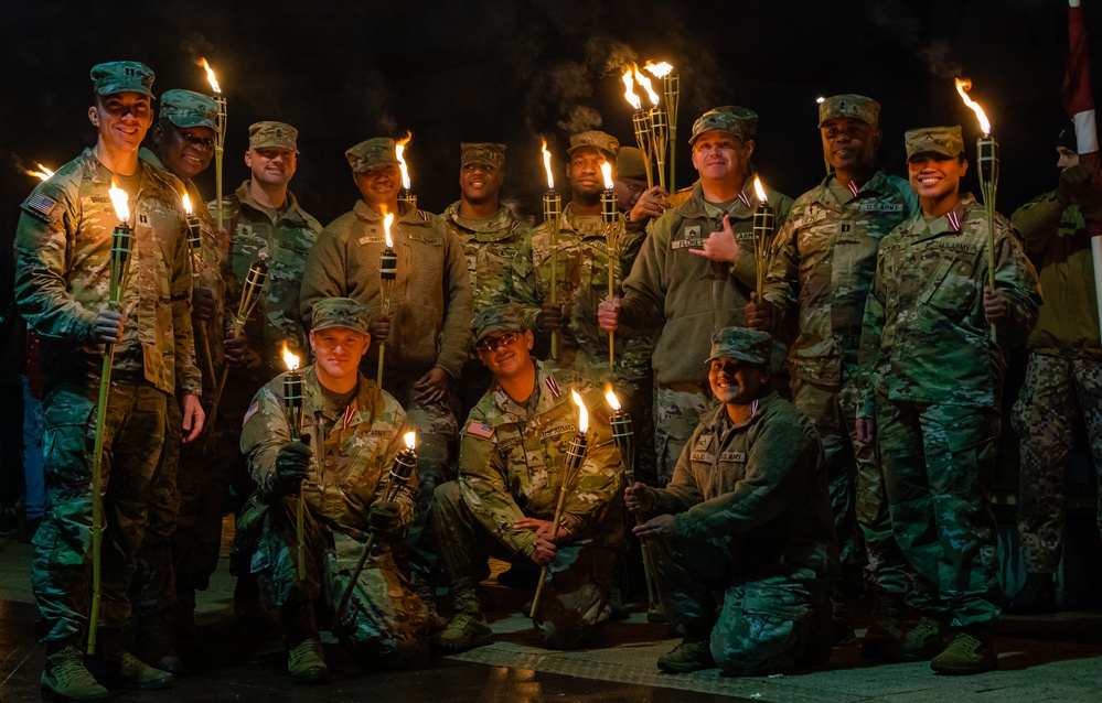 Task Force Marne and NATO Allies commemorate Lāčplēsis Day