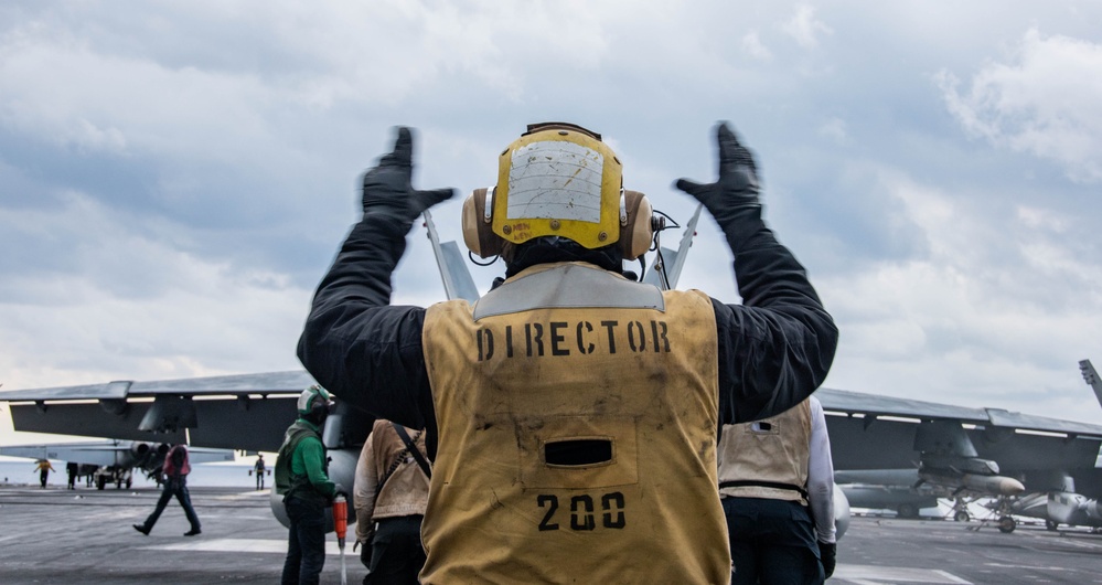 Ronald Reagan (CVN 76) conducts flight operations