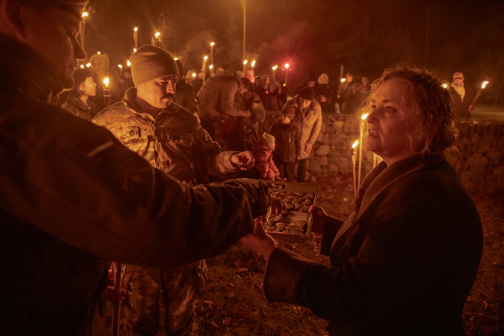 Task Force Marne and NATO Allies commemorate Lāčplēsis Day