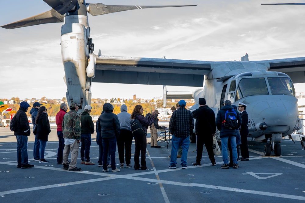 New York residents tour the USS New York