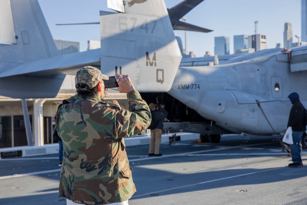 New York residents tour the USS New York