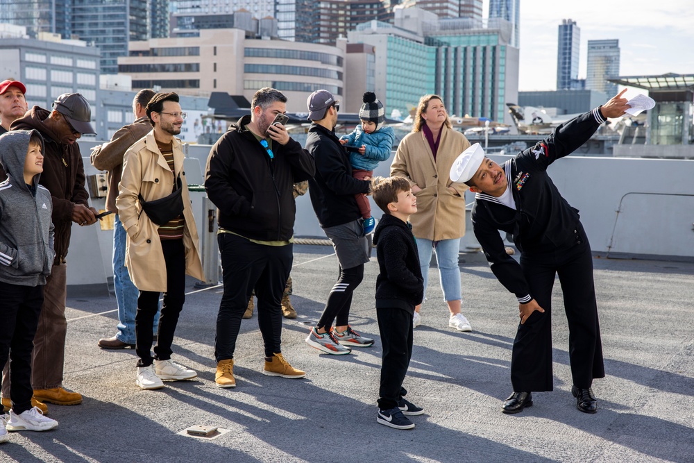 New York residents tour the USS New York