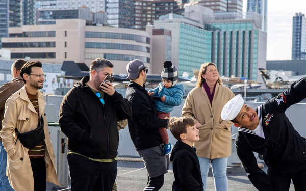 New York residents tour the USS New York