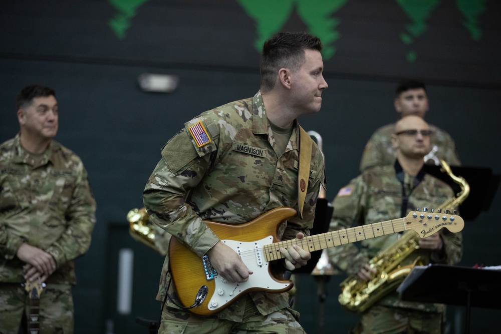 The 234th Army Band performs at University of Oregon