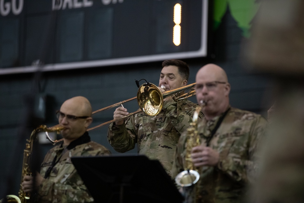 The 234th Army Band performs at University of Oregon