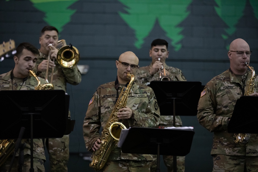 The 234th Army Band performs at University of Oregon