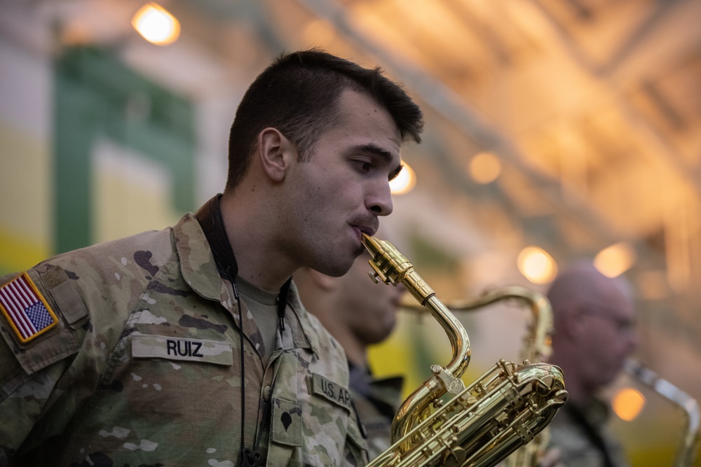 The 234th Army Band performs at University of Oregon