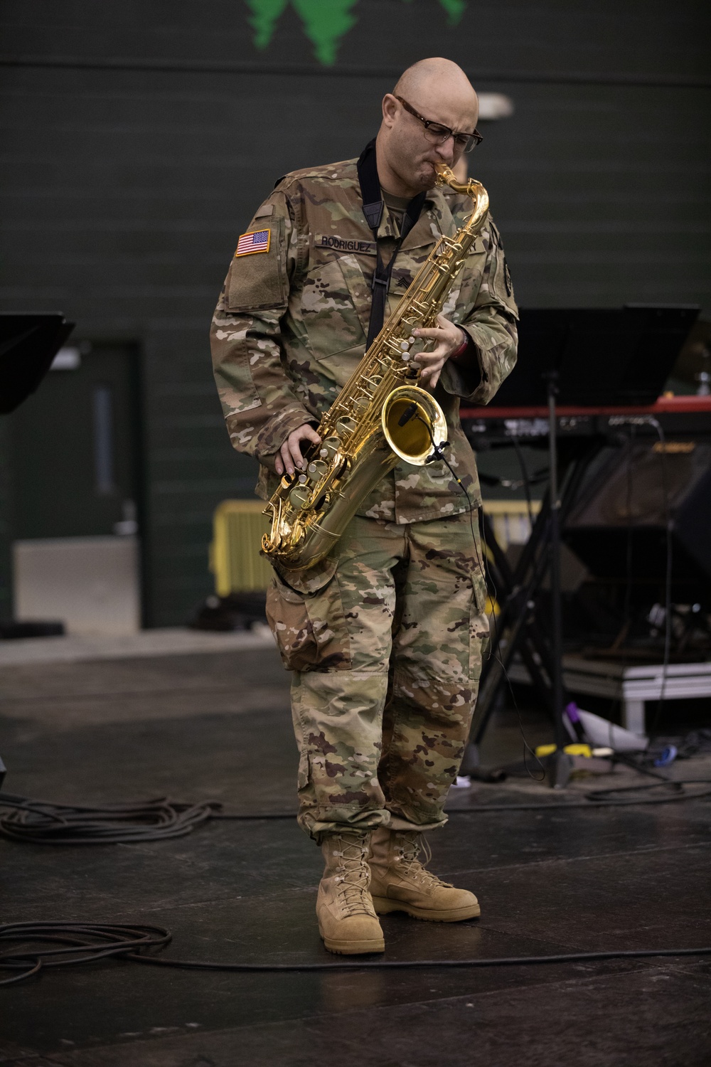 The 234th Army Band performs at University of Oregon